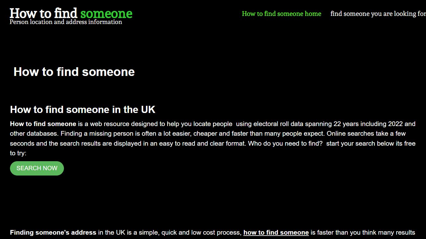 how to find someone address in the uk